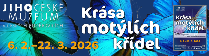 Jihočeské muzeum v Českých Budějovicích – Krása motýlích křídel Jihočeské muzeum v Českých Budějovicích – Krása motýlích křídel