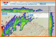 ČHMÚ - radarová data